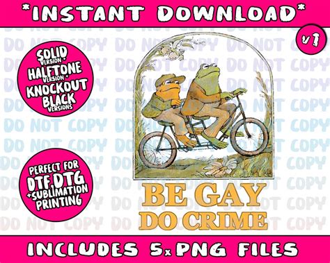 The Frog And The Toad Are Gay Do Crime Funny Graphic Png Bundle