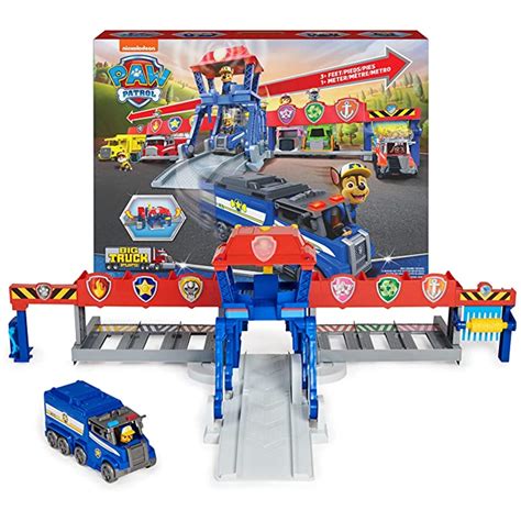 Buy Paw Patrol Big Truck Pups Truck Stop Hq 91 4 Cm Wide Transming Playset Action Figures