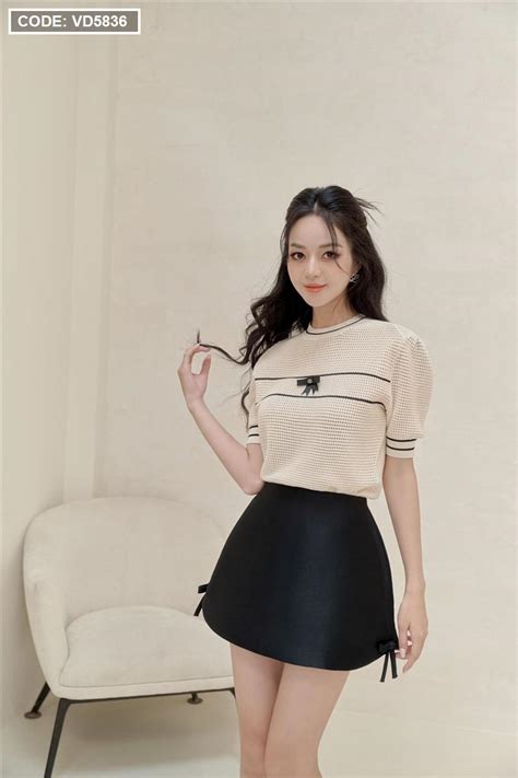 Sét Pull Nude Tag Nơ đen Short đen ANN VN