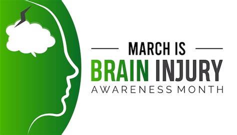 Premium Vector Brain Injury Awareness Month Is Observed Every Year In