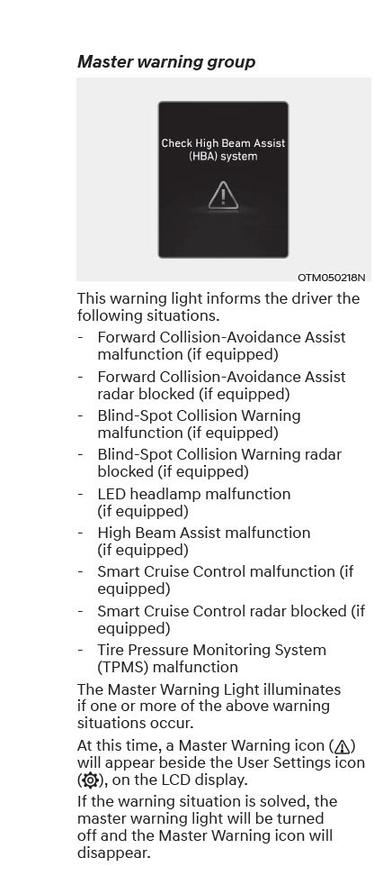 Hyundai Elantra Master Warning Light Shelly Lighting