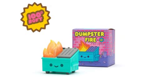 The Toy Chronicle Dumpster Fire Vinyl Figure Pre Order By 100 Soft