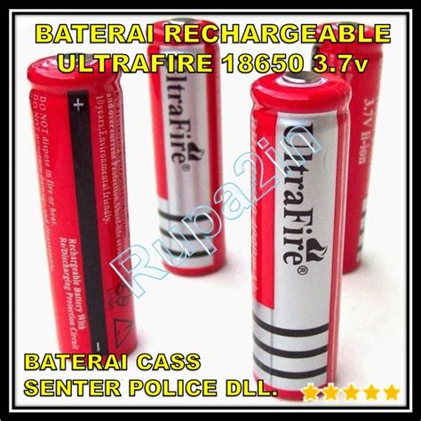 Jual Baterry Charge Ultrafire 18650 3 7V Baterai Cas Senter Powerbank