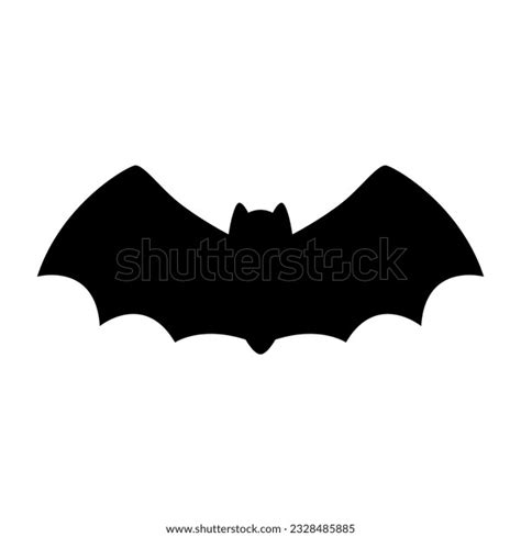 Vampire Bat Halloween Silhouette Vector Illustration Stock Vector