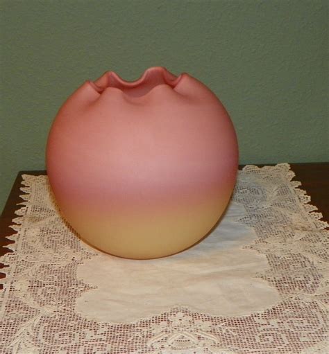 Antique Large Peach Blow Peachblow Rose Bowl Rose Bowl Pink Etsy