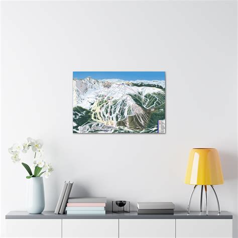 Arapahoe Basin Ski Trail Map 3-D Canvas Poster A Basin - Etsy