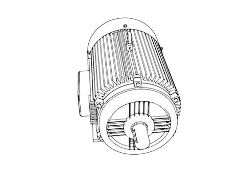 Premium Vector Electric Motor Sketch On White Background Vector