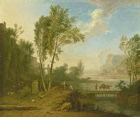 Jan Van Huysum Arcadian Landscape With Saints Peter And John Healing