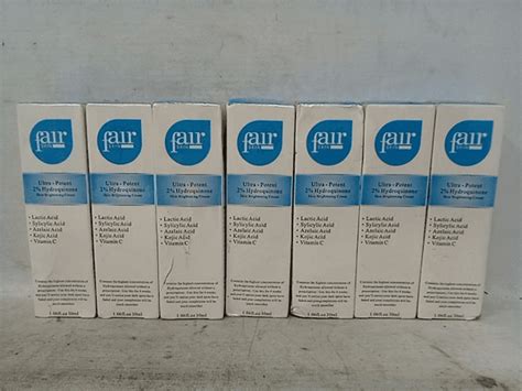 Lot Of 7 Fair Skin Ultra Potent 2 Hydroquinone Skin Brightening Cream 106oz Dutch Goat