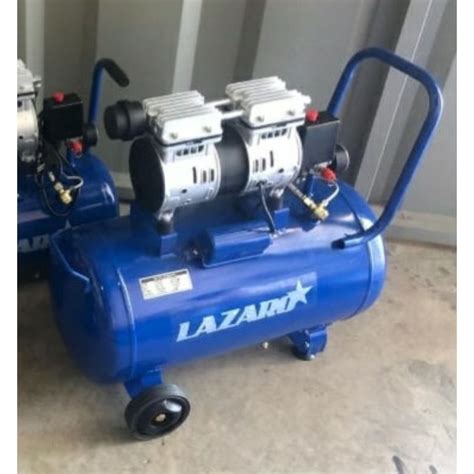 Jual Mesin Kompresor Angin Silent 3 4HP 24 Liter Oilless Lazaro Oiless