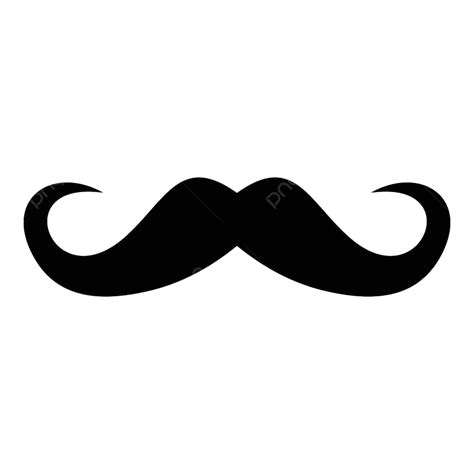 Handlebar Mustache Silhouette Vector PNG, Handlebar Mustache Icon ...