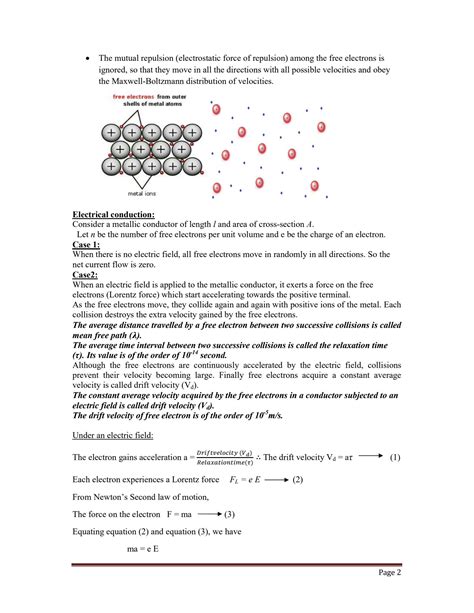 SOLUTION: Free electron theory of metals - Studypool