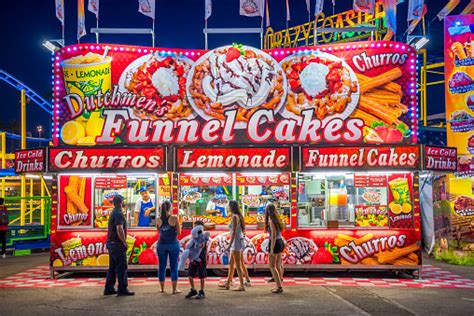 Food And Drink Stand At Fair Stock Photo Download Image Now