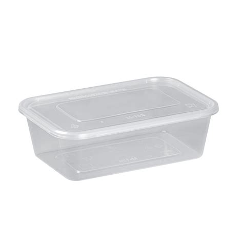 650ml Standard Microwavable Container & Lid - Catering Disposables