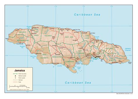 Jamaican Political Map