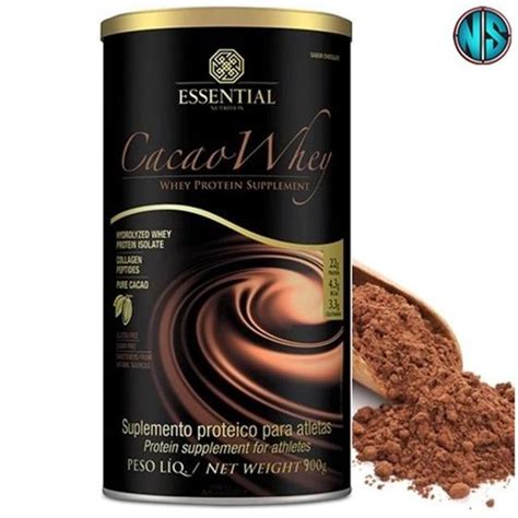 Cacao Whey Pote G Essential Nutrition Whey Protein Magazine Luiza