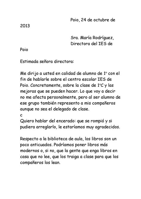 Cartas Al Director Ejemplo De Carta Formal Carta De Opinion Ejemplo