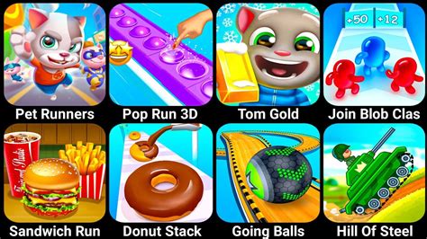 Pet Runner Poprun Tom Gold Join Blob Clash Sandwich Runner Donut