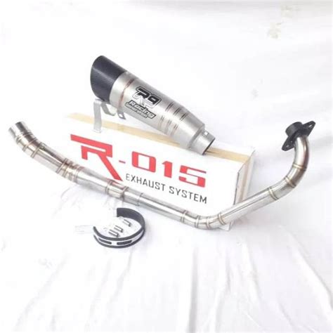 Jual Knalpot R9 H2 Titanium SB Full Set CBR 150 CB 150 Tiger Mega