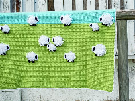 Ravelry Counting Sheep Blanket Pattern By Angelia Robinson