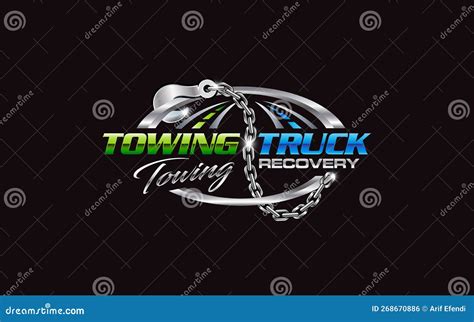 Towing Truck For Transportation Emergency Cars Illustration Isolated