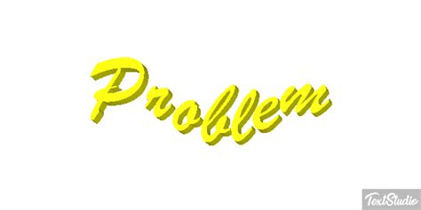 Problem Word Animated  Logo Designs