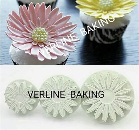 Jual PLUNGER CUTTER FONDANT SET 3 BUNGA MATAHARI Di Lapak Verline