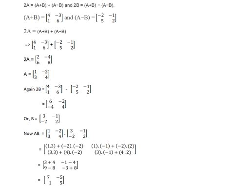 If A And B Are Rowed Square Matrices Such That A B Begin