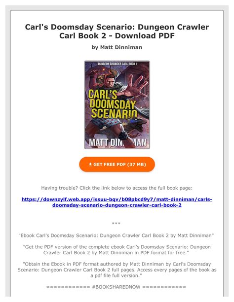 Ebook Carl S Doomsday Scenario Dungeon Crawler Carl Book 2 By Matt