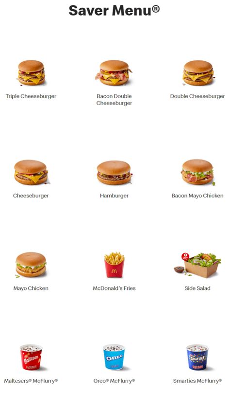 Mcdonald S Menu And Prices 2024 Uk Glen Philly