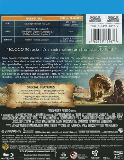 10000 Bc Blu Ray 2008 Dvd Empire