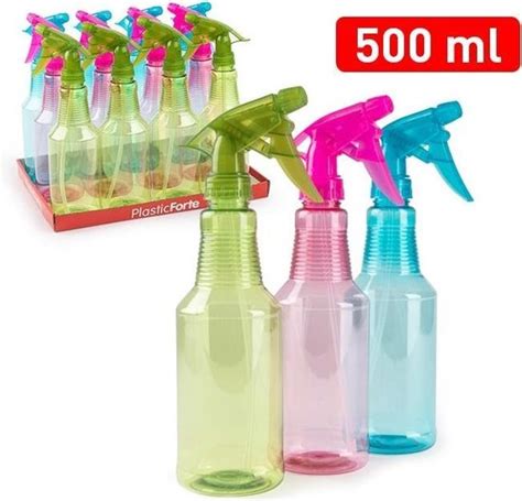 2x Waterverstuivers Spuitflessen 500 Ml Roze Plantenspuiten