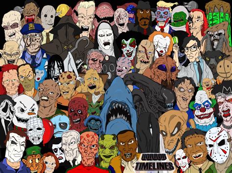 I Drew A Bunch Of Horror Cartoon Characters Can You Name Them All R