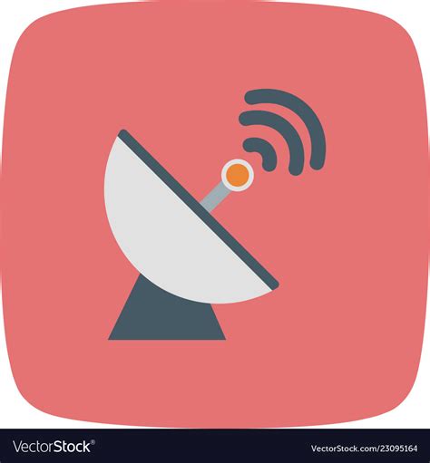 Satellite Dish Icon Royalty Free Vector Image Vectorstock