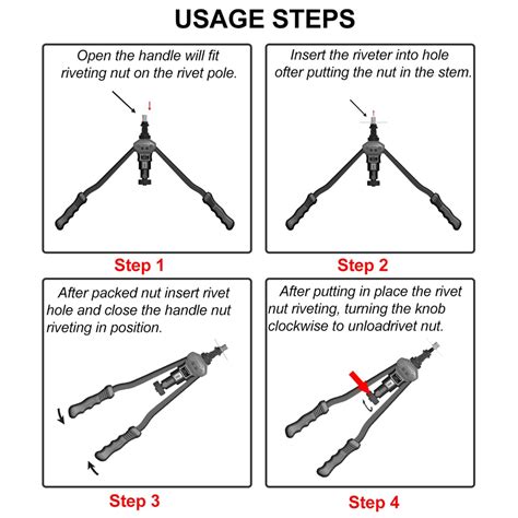 Allsome Bt Rivet Tool Kit Rivnut Setting Tool Nut Setter Nutsert