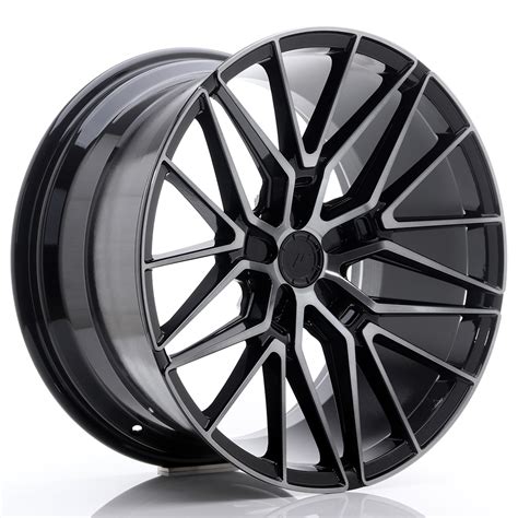 JR Wheels JR38 20x10 5 ET20 45 5H BLANK Black Brushed W Tinted Face JR