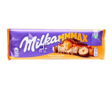 Шоколад Milka Mmmax Toffee Ganznuss Whole Nuts Цілі горіхи 300 г