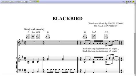 Blackbird Piano Sheet Music Youtube