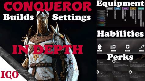 For Honor Conqueror Guide Perksabilitiesbuilds Youtube