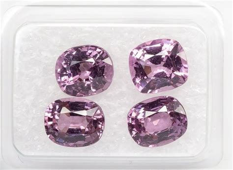 No Reserve 4 Pcs Intense Purplish Pink Burma Spinel Catawiki