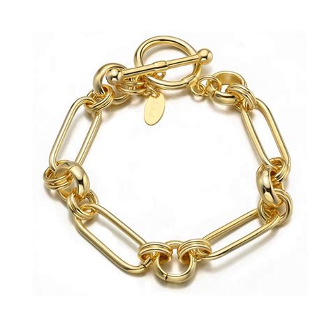 Gold Plated Link Chain Bracelet - TTT Jewelry