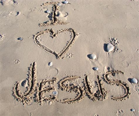 Jesussandbeachwrittensummer Free Image From