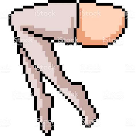 Vector Pixel Art Stockings Isolated Cartoon Pixel Art Pixel Art Grid Anime Pixel Art