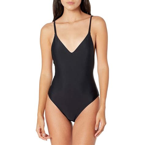 Volcom Women S Simply Solid One Piece Swimsuit Regular Plus Size