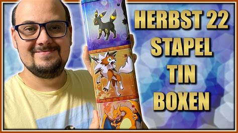 Alle Herbst 2022 Stapel Tin Boxen Pokemon TCG Opening YouTube