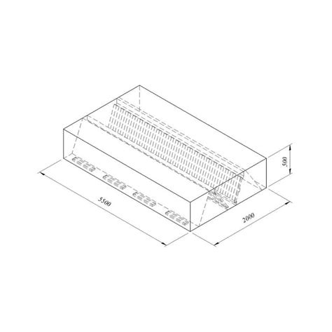 Öztiryakiler Kutu Tipi Çift Cidarlı Filtreli Orta Tip Davlumbaz 550x200