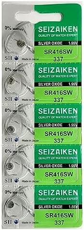 Seizaiken SR416SW 337 Silver Oxide Watch Battery Pack Of 5 Amazon