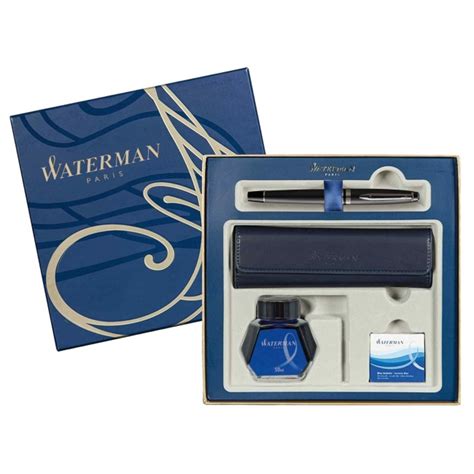 Waterman Expert Metallic Black Rt Fp Box Samdex Sk