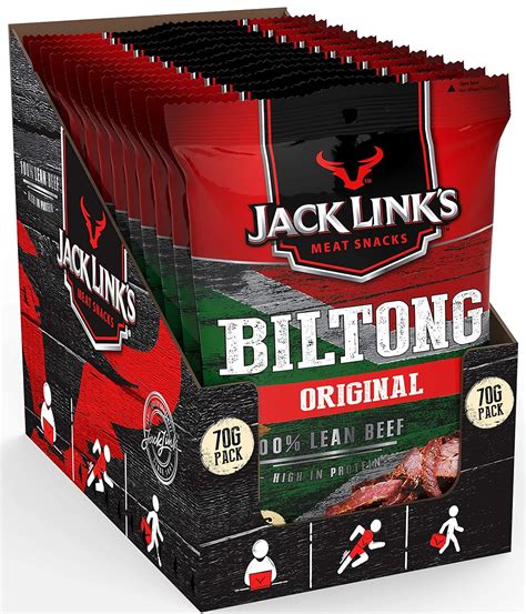 Jack Links Biltong Original 12er Pack 12 X 70 G Proteinreiches