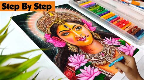 Maa Durga Drawing Durga Thakur Drawing Maa Durga Drawing With Oil